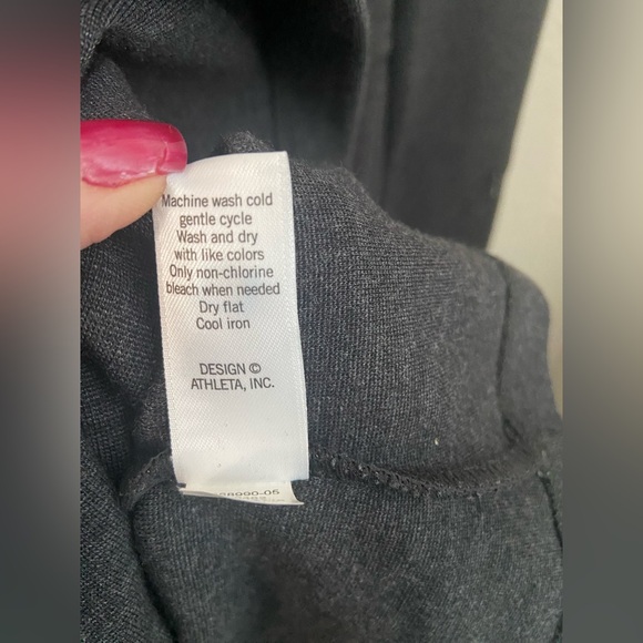 NWOT Athleta Dark Gray Cassidy Long Sleeve Dress Size L. - Picture 9 of 16